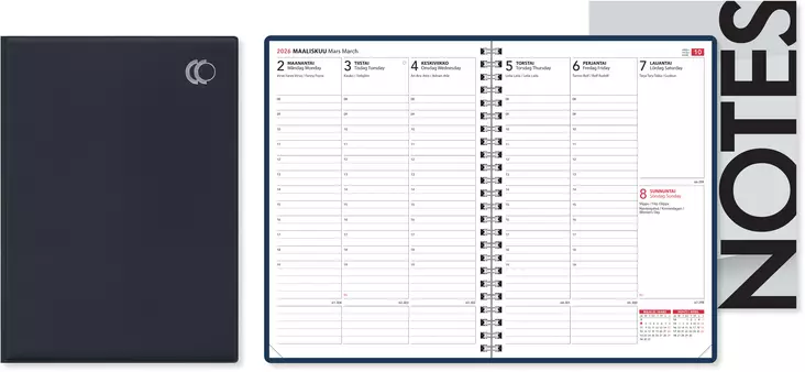 Viikkomuistio 2026 - Pöytäkalenterit - 2226 - 1