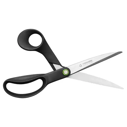 Yleissakset Fiskars FF ReNew isot 25cm musta - Sakset, paperiveitset - 493317 - 2
