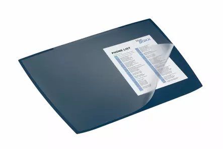 Kirjoitusalusta Durable ARTWORK 590x470 mm läpinäkyvällä PP-päällysteellä, tumman sininen - Kirjoitusalustat - 722107 - 2