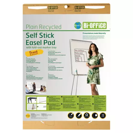 Bi-Office Earth-it luentotaululehtiö Eko 63,5 x 76,2cm, 1 kpl=2 nidettä - Lasi,valko,pellava,korkki,fläppi,-taulut - FL1217507 - 1