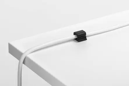 DURABLE CAVOLINE CLIP PRO 1 johdonkiinnike grafiitti 6kpl - Kaapelitarvikkeet - 504237 - 2