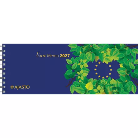 Euro Memo, sininen 2027 - Pöytäkalenterit - 2677200027 - 1