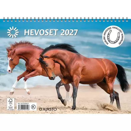 Hevoset 2027 - Seinäkalenterit - 2670304027 - 1