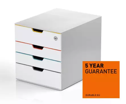 Laatikosto VARICOLOR® MIX 4 SAFE lukittava - Lomakelaatikot, kortistolaatikot - 762627 - 1