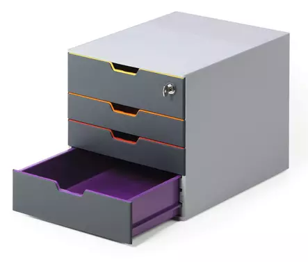 Laatikosto Varicolor Safe 4-osainen lukittava monivärinen - Lomakelaatikot, kortistolaatikot - 760627 - 6