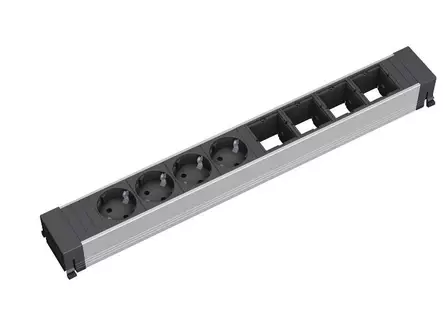 Power Strip 8-way (444mm) - Table Connection - 909.007 - 1