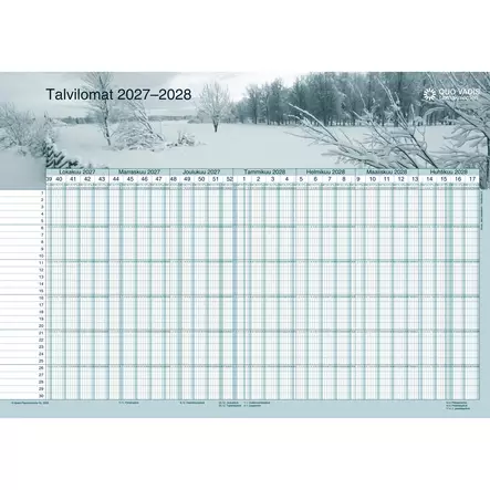 Quo Vadis -lomakalenteri 2027-2028 - Seinäkalenterit - 2674680027 - 2
