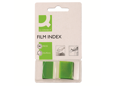 Teippimerkki Q-Connect 25x45mm vihreä - Teippimerkit, merkkaajat - 631197 - 2