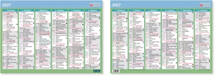Vuosialmanakka 2027 - Taulukkoalmanakat - 6907 - 1