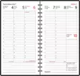 Agenda, musta 2027 - Taskukalenterit - 2673100027 - 2