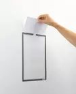 Asiakirjatasku A4 itsekiinnittyvä 5 kpl/pussi antrasiitti - Infotaskut, julistekehykset - 400657 - 4