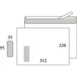 Ikkunakuori E4 Postac 95x35 95 g valkoinen/500 (220x312mm) - Kirjekuoret - 240137 - 1