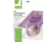 Laminointitasku Q-Connect A4 125 mic/25 itseliimautuva - Kuumalaminointitaskut - 299437 - 1