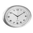 Seinäkello ALCO 186 ovaali 40 cm hopea - Kellot - 266557 - 1