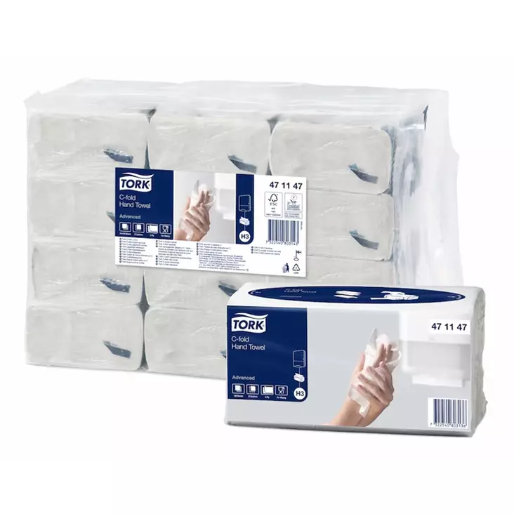 Käsipyyhe Tork C-fold H3 471147/1440 kpl - Käsipyyhkeet - 471147 - 1