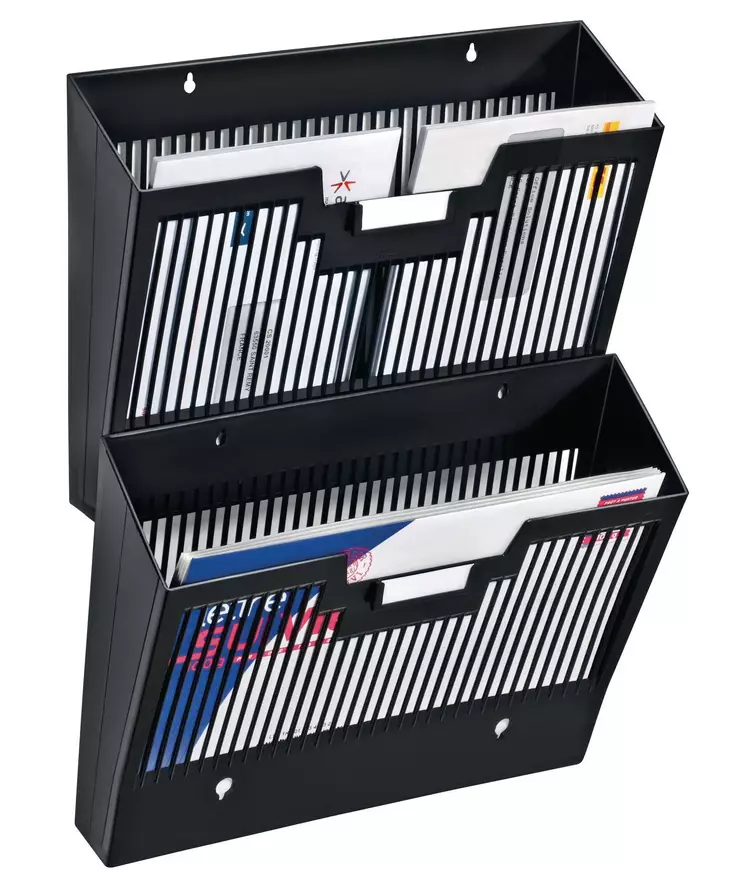 Ecoline lehtiteline seinämalli A4 musta - Lomakelaatikot, kortistolaatikot - 7152887 - 1