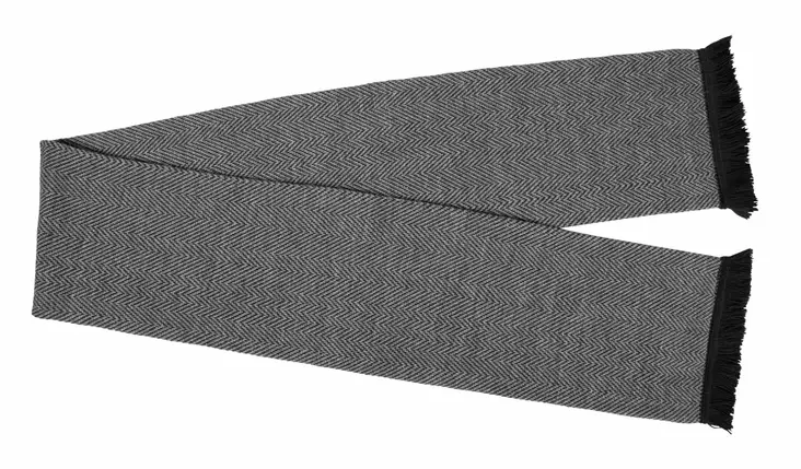 Fishbone hienoneulottu kalanruotokuvioitu kaulahuivi hapsuilla - Huivit ja pannat - HWH17 - 1