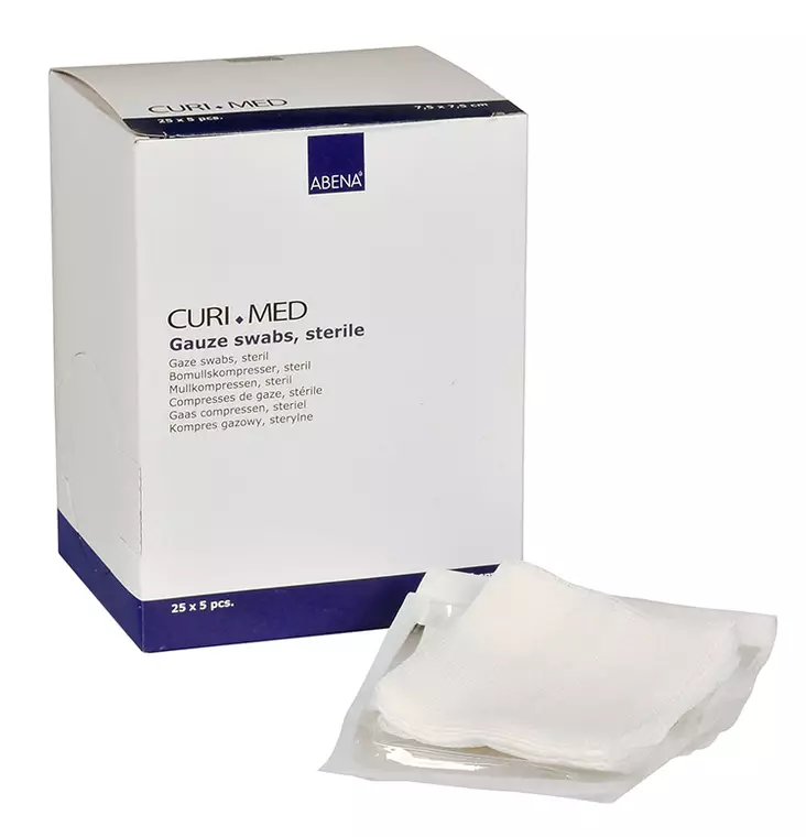 Abena harsotaitos 7,5x7,5cm 5/pss 8krs steriili 125 kpl - Ensiapu, työsuojaus ja työterveys - 17207 - 1