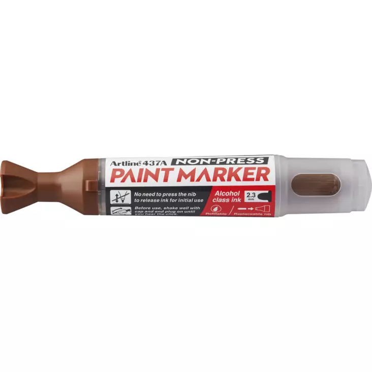 Artline Non-press maalitussi 437A Ruskea - Merkkauskynät, -tussit - ART043707 - 1