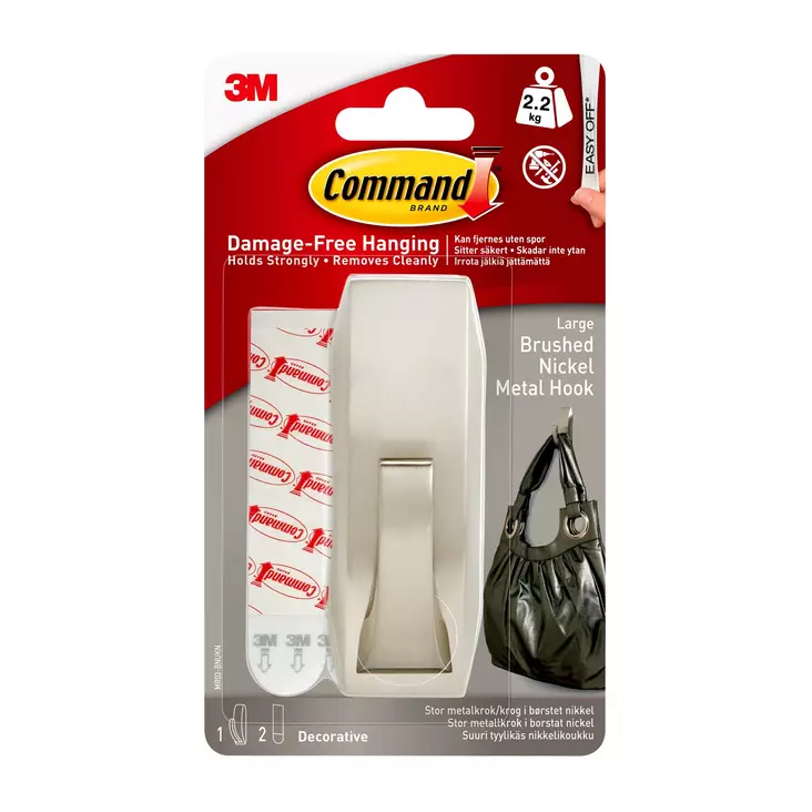 Command moderni harjattu nikkelimetallikoukku - Kiinnitystarrat, -teipit - 7100138207 - 1