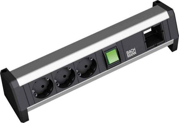 DESK 1xSwitch, 3xSchuko & - Table Connection - 902.017 - 1