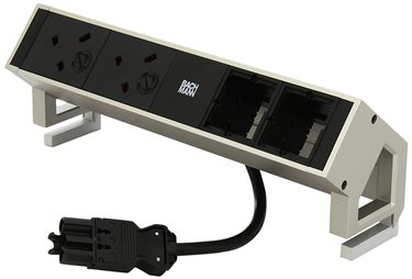 DESK2 - 2xUK (3.15A 45°) & - Table Connection - 902.407 - 1