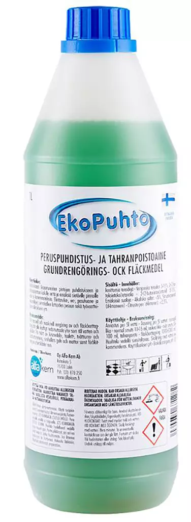 Eko Puhto emäksinen tehopesuaine 1L - Pesu- ja puhdistusaineet - 15897 - 1