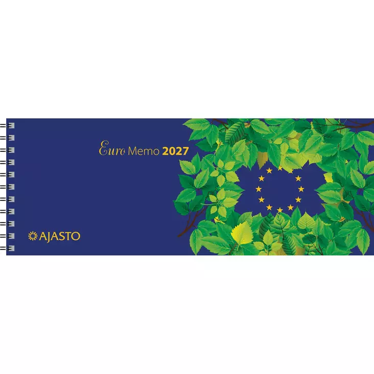 Euro Memo, sininen 2027 - Pöytäkalenterit - 2677200027 - 1