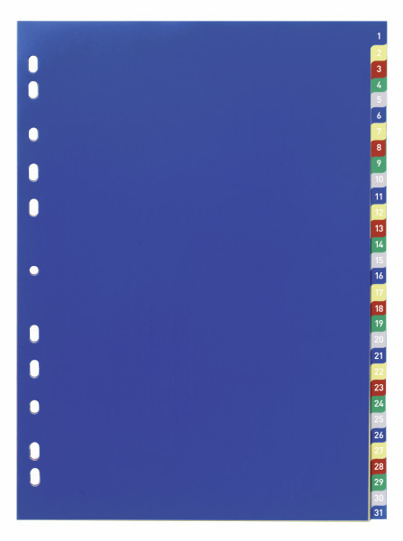 Hakemisto A4 1-31 PP Sininen - Hakemistot, rekisterit - 675627 - 1