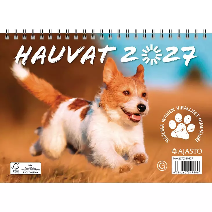 Hauvat A5 2027 - Seinäkalenterit - 2670330327 - 1