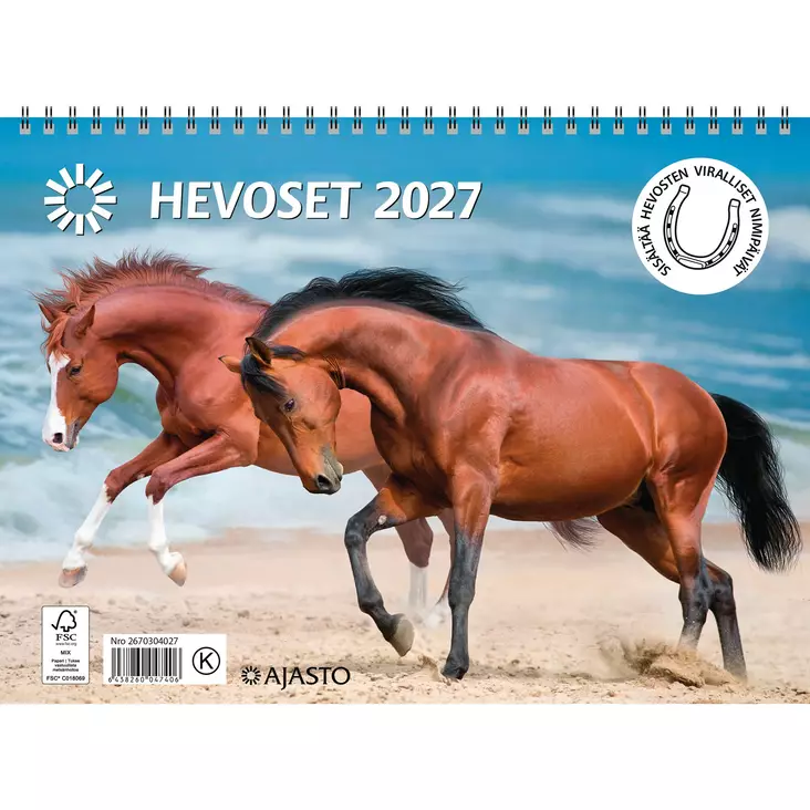 Hevoset 2027 - Seinäkalenterit - 2670304027 - 1