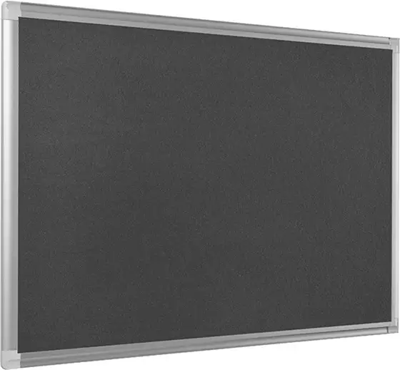 Ilmoitustaulu Maya 120x90cm harmaa kangaspinta - Lasi,valko,pellava,korkki,fläppi,-taulut - 80207 - 1