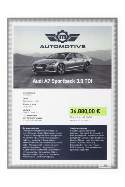 Infotasku A4 staattisesti kiinnittyvä 5kpl - Infotaskut, julistekehykset - 501457 - 1