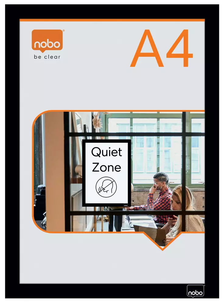 Itseliimautuva kehys A4 2kpl musta - Infotaskut, julistekehykset - 1915697 - 1