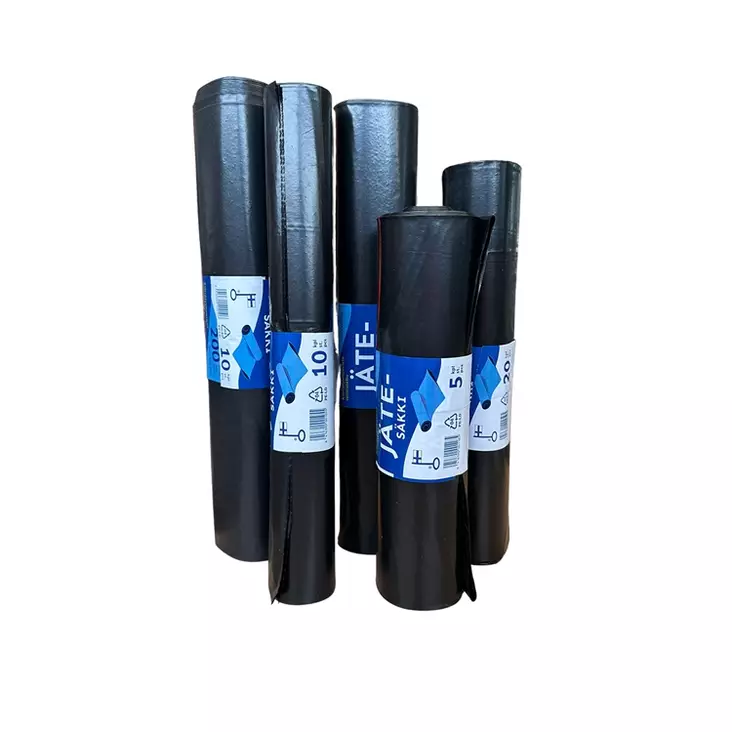 Jätesäkki musta 50L 0,040mm/20 - Jätepussit- ja säkit - 18037 - 1