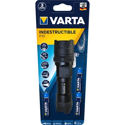 Käsivalaisin Varta Indestructible F10 LED 3AAA - Taskulamput - 605467 - 2