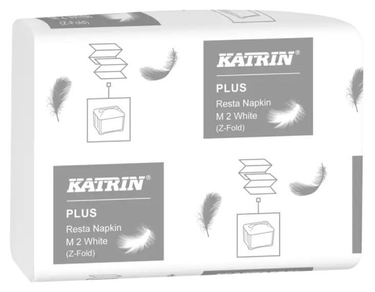 Katrin Resta -annostelijaliina Valkoinen, 2-krs, 15x140kpl/ltk - Lautasliinat, Servetit - 206157 - 2