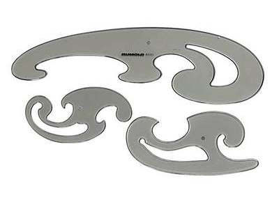 Käyräsarja 81104/3 - Viivaimet, harpit - 285337 - 1