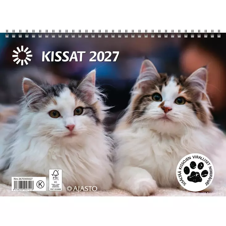 Kissat 2027 - Seinäkalenterit - 2670305027 - 1