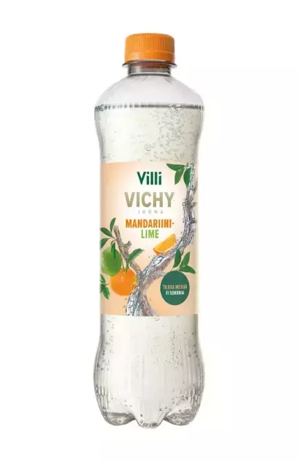 Kivennäisvesi 0,33L VILLI Vichy Mandariini & Lime - Vedet, virvoitusjuomat ja mehut - 187447 - 1
