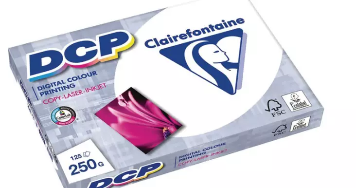 Kopiopaperi Clairefontaine DCP väritulostuspaperi A4/250g 125kpl - Valkoiset tulostuspaperit - 2526567 - 1