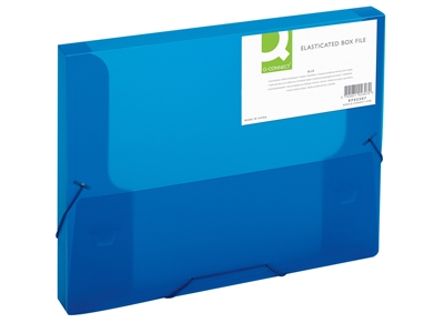 Kulmalukkokotelo Q-Connect PP frost sininen - Kansiot - 202057 - 1