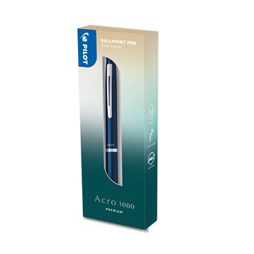 Kuulakärkikynä Acro 1000 1,0 lahjarasiassa laivastonsininen - Kuivamustekynät - PLT435907 - 1