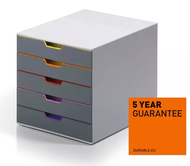 Laatikosto Varicolor 5-osainen monivärinen - Lomakelaatikot, kortistolaatikot - 760527 - 5