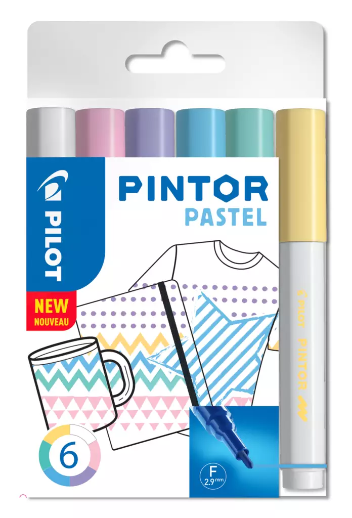 Marker Pintor Fine Pastel Mix (6) - Merkkauskynät, -tussit - PLT517467 - 1