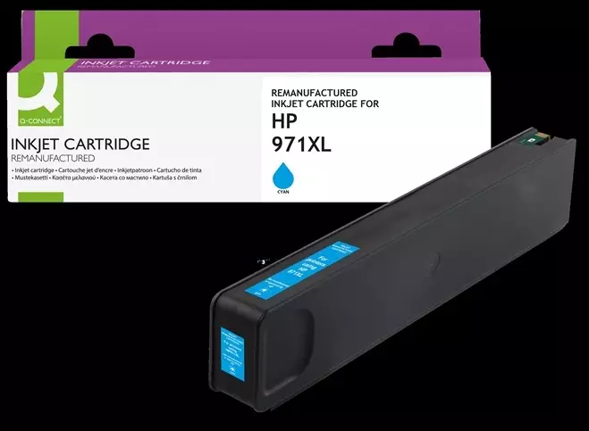 Mustekasetti Q-CONNECT HP CN626A 971XL sininen 7,2K - HP mustesuihkupatruunat - 394957 - 1