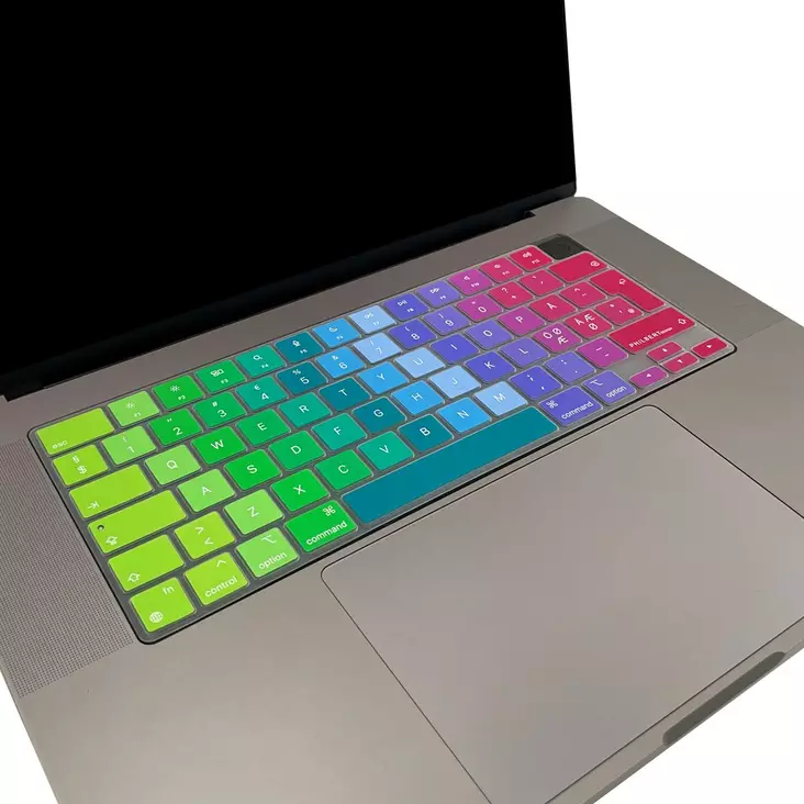 Näppäimistön suoja MacBook Pro 14-16" 2021, Rainbow(Nordic) - Näppäimistöt - PHB60007 - 1
