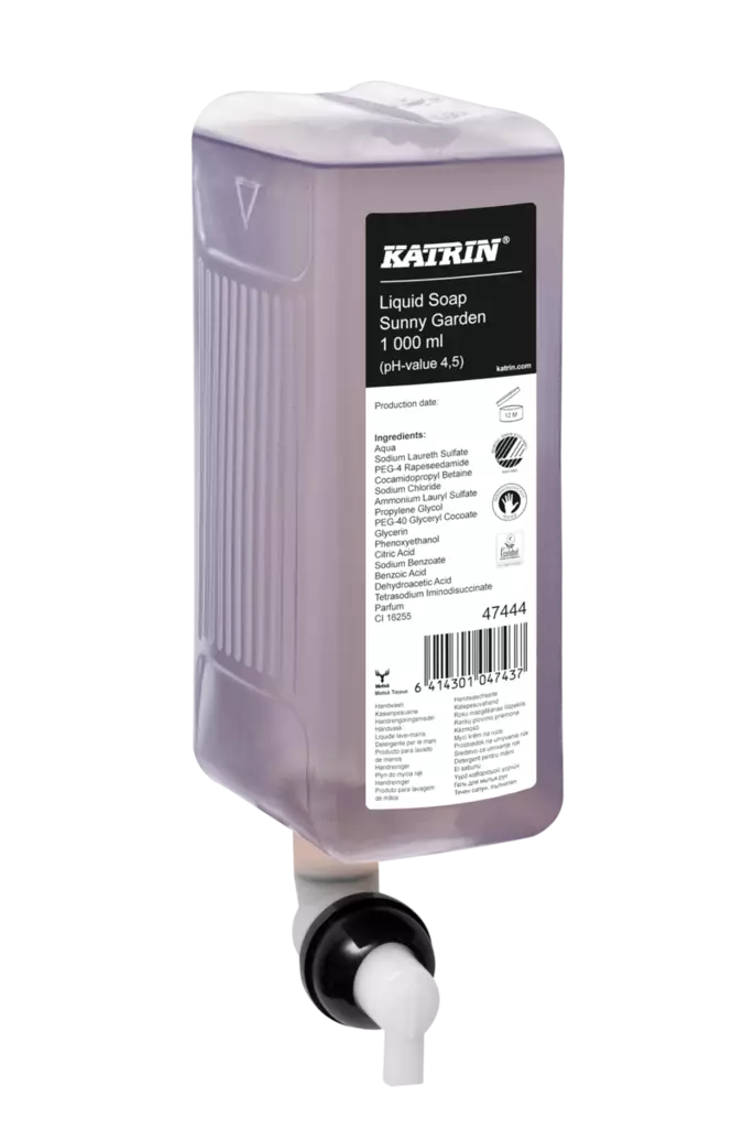 Nestesaippua Katrin Liquid Soap Sunny Garden 1000ml - Henkilöhygienia, ihon hoitotuotteet - 206167 - 3