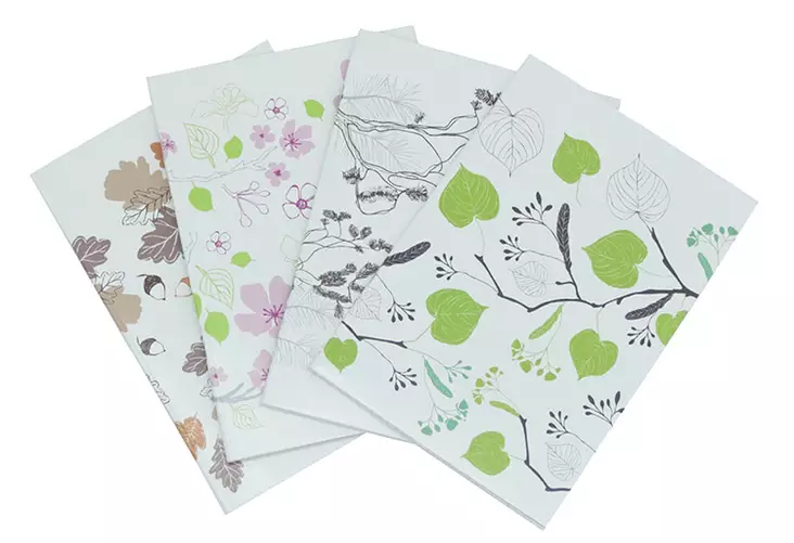 Nidottu vihko A6/40 ruudut 7x7 mm - Nidotut vihkot - 41937 - 1