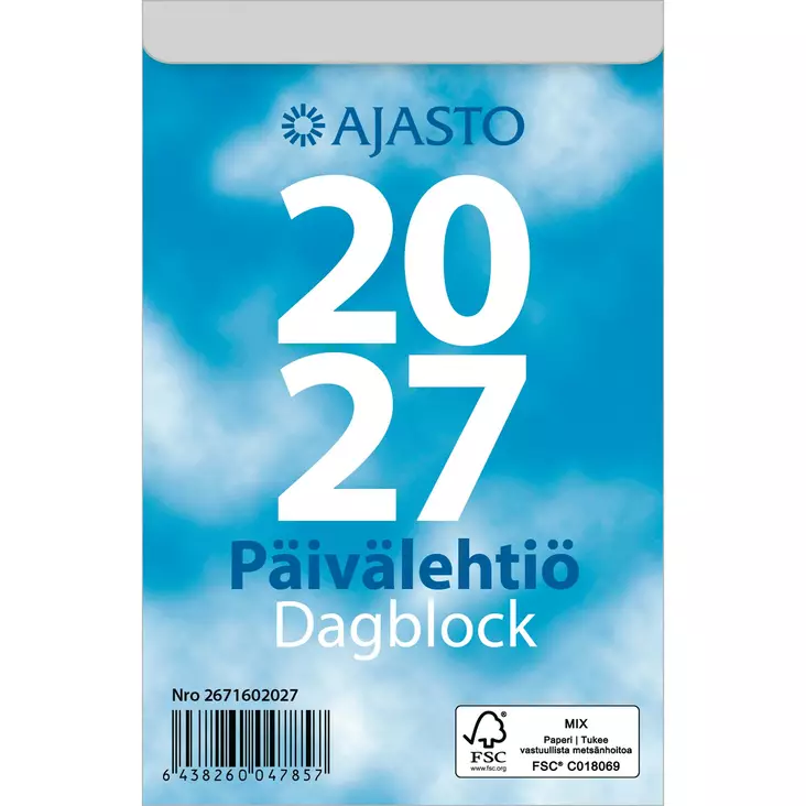 Päivälehtiö/Dagblock 2027 - Seinäkalenterit - 2671602027 - 1